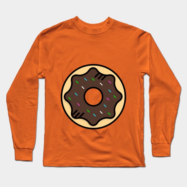 Cute Donut - Icon Long Sleeve T-Shirt by Lionti_design